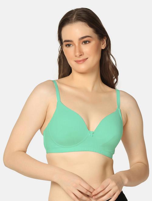 green cotton tshirt bra - 20295827 - Very Small Image - 1