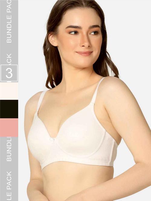 women solid bra combo - 20295841 - Very Small Image - 1