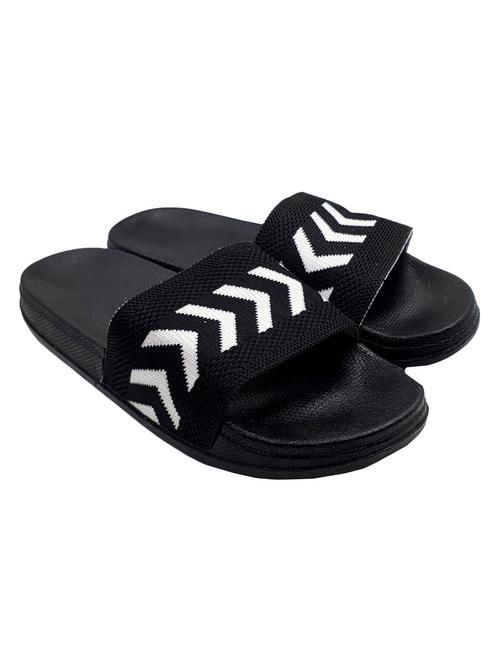 Women Black Knitted Flip Flop - 20297081 - Very Small Image - 1