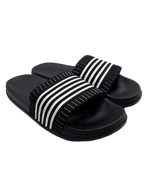women black knitted flip flop - 20297087 - Very Small Image - 1