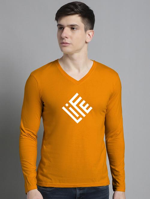 men chest print long sleeve t-shirt - 20299115 - Very Small Image - 1