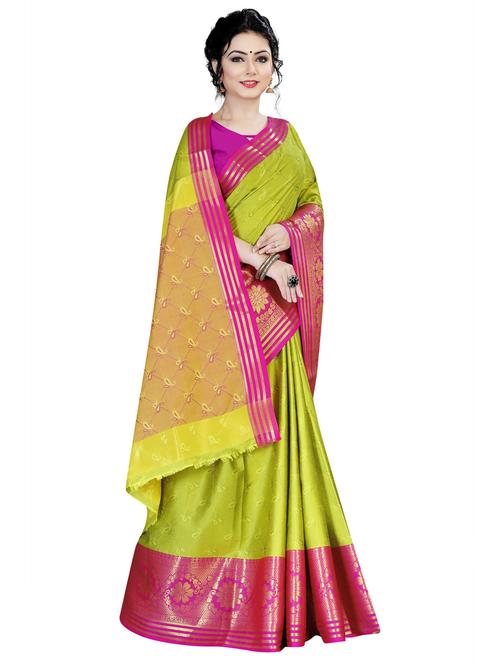women's paisley multi colored saree - 20304214 - Very Small Image - 1
