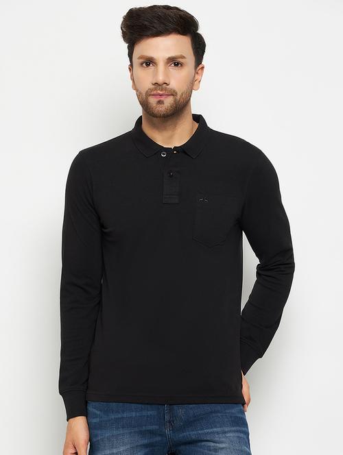 men solid cotton polo t-shirt - 20304932 - Very Small Image - 1