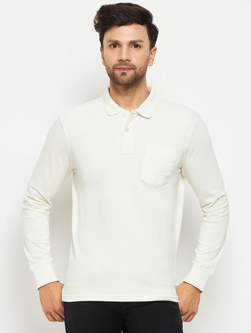 men white solid polo t-shirt - 20304933 - Very Small Image - 1