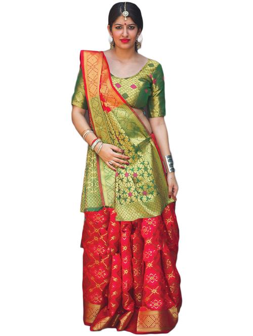 multi colored patola  saree with blouse - 20306190 - Very Small Image - 1