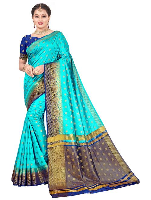 women's banarasi saree with blouse - 20306274 - Very Small Image - 1