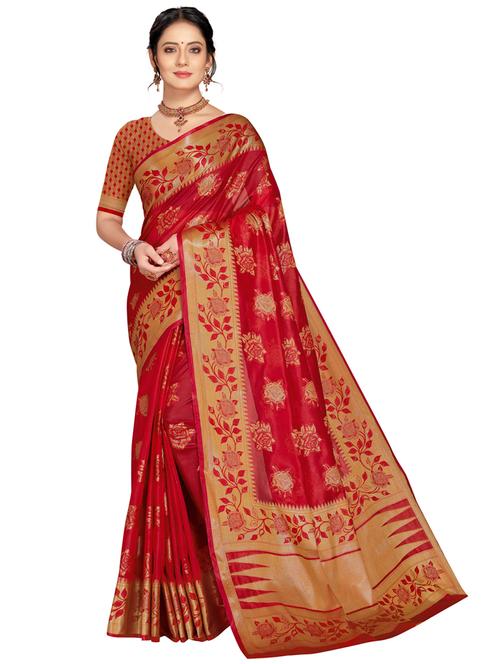 women's banarasi saree with blouse - 20307058 - Very Small Image - 1