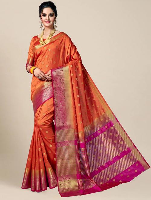 women's banarasi saree with blouse - 20307249 - Very Small Image - 1