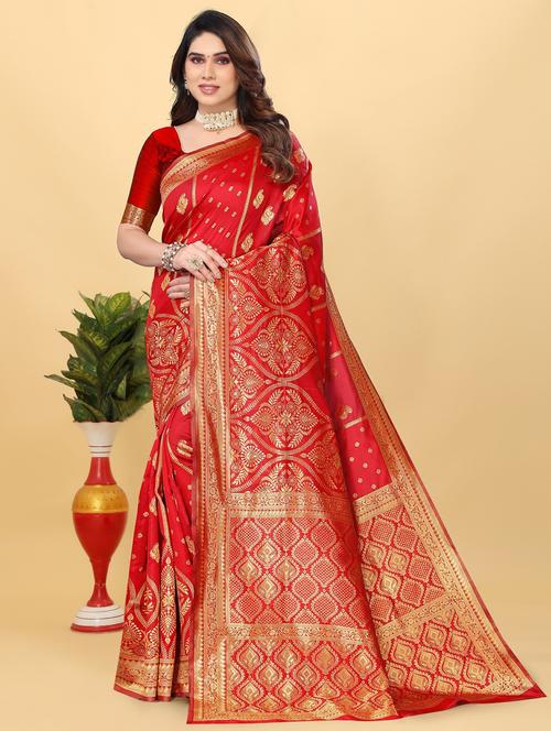 women's banarasi saree - 20308378 - Very Small Image - 1