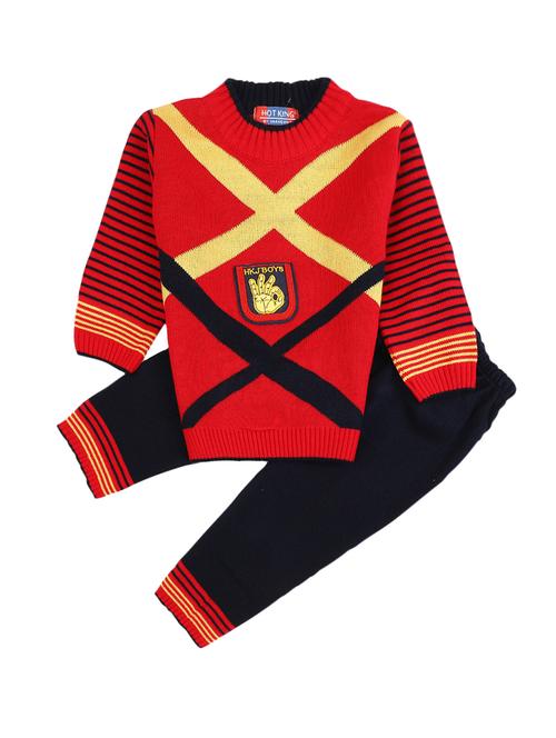 red self design full length sets - 20308798 - Very Small Image - 1