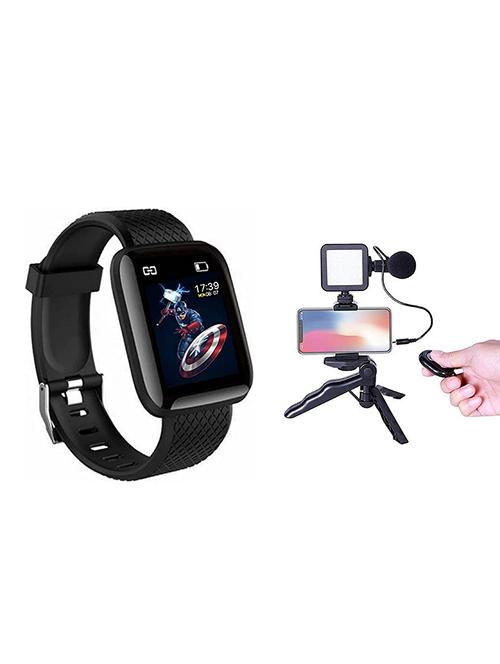 bingo bluetooth wireless fitness smartwatch & vlogging kit - 20308866 - Very Small Image - 1