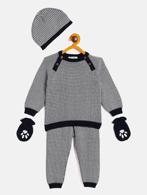 boys sweater and jogger set with cap & mittens - 20309261 - Very Small Image - 1