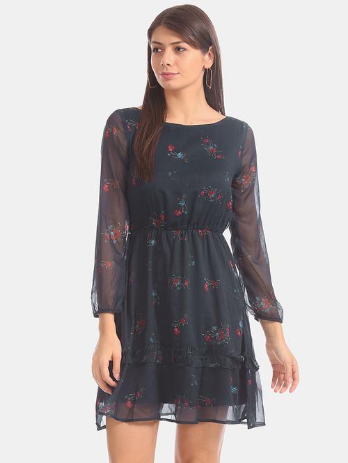 blue cotton gown dress - 20309490 - Very Small Image - 1