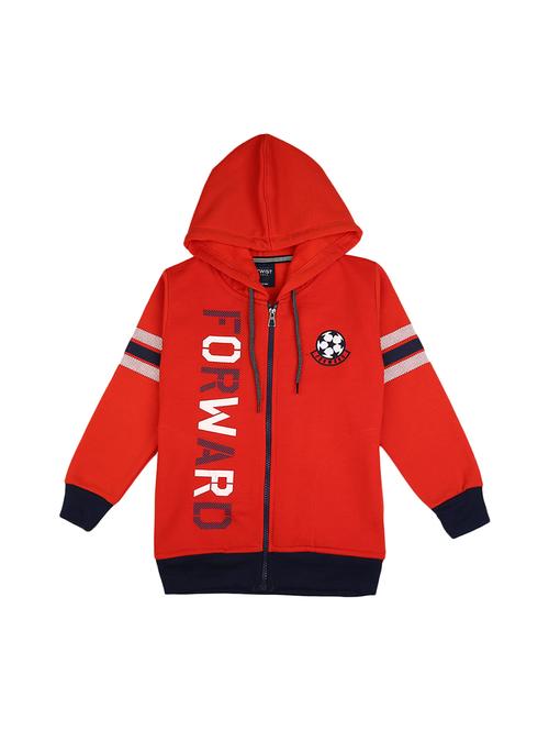 red cotton printed sweatshirt - 20309563 - Very Small Image - 1