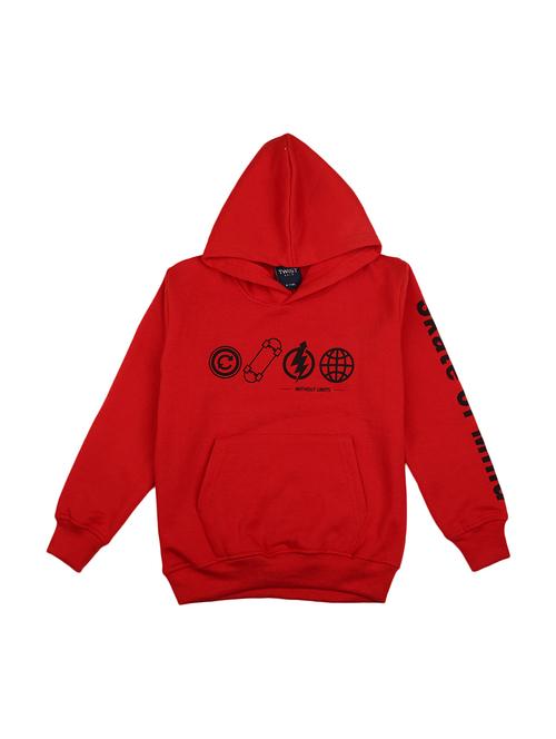 red cotton regular sweatshirt - 20309608 - Very Small Image - 1