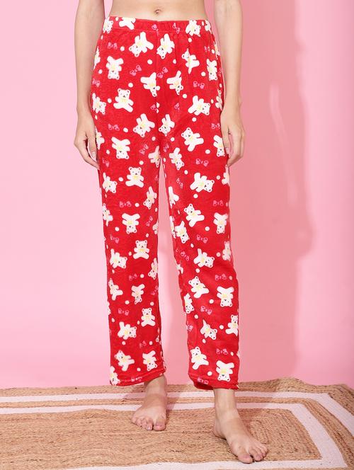 red quirky print pajama - 20311226 - Very Small Image - 1