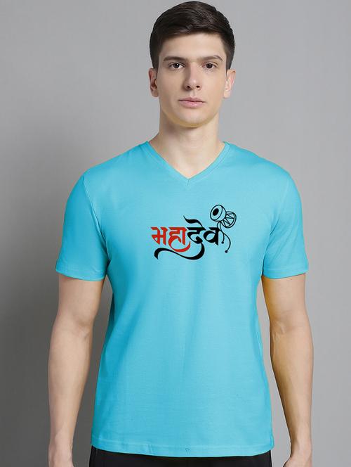 men chest print short sleeve t-shirt - 20312266 - Very Small Image - 1