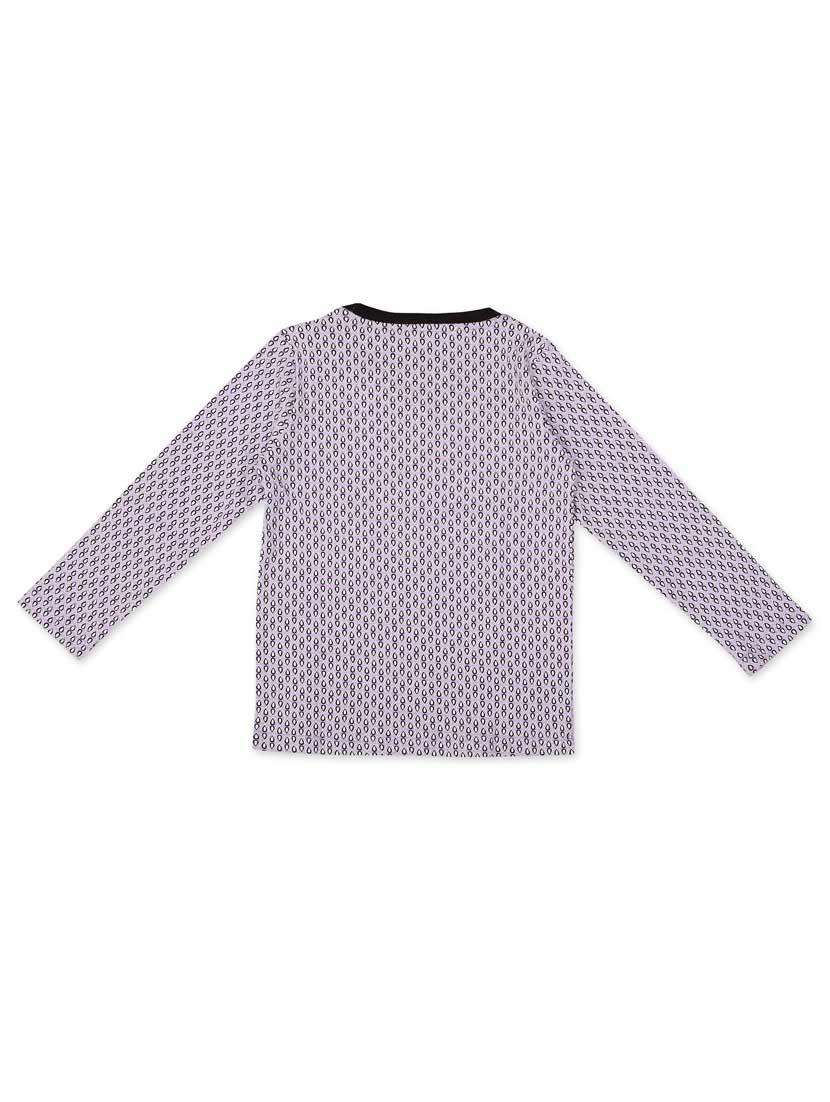 purple printed pyjama nightwear set - 20316024 - Zoom Image - 2