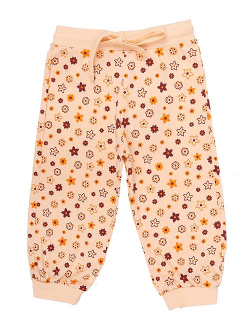 peach cotton printed trouser - 20318042 - Very Small Image - 1