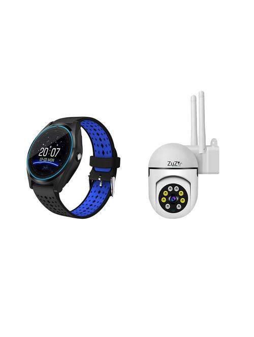 bluetooth smartwatch with waterproof cctv camera combo - 20323081 - Very Small Image - 1