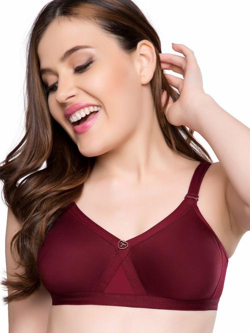 red cotton regular bra - 20338479 - Very Small Image - 1