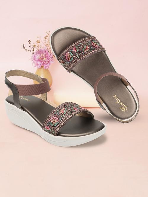 women multi color ankle strap sandal - 20344448 - Very Small Image - 1