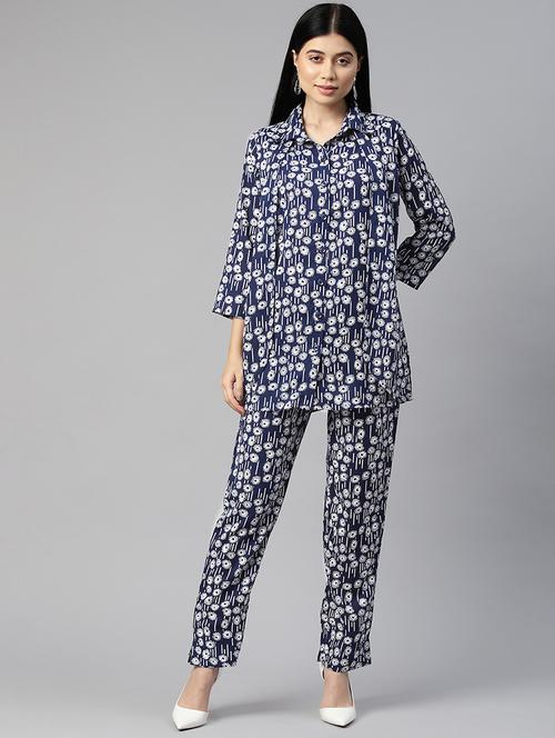 dark blue top and trouser co-ord - 20346221 - Very Small Image - 1