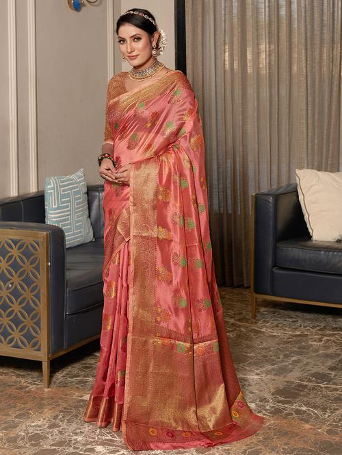 women zari work kanjivaram saree - 20346668 - Very Small Image - 1