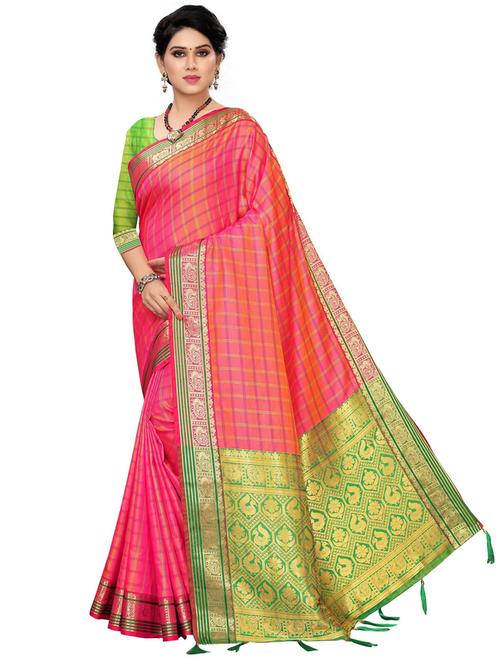 women's banarasi saree - 20348869 - Very Small Image - 1