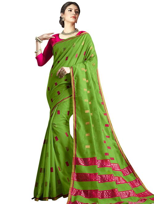 women's self design green colored saree - 20349101 - Very Small Image - 1