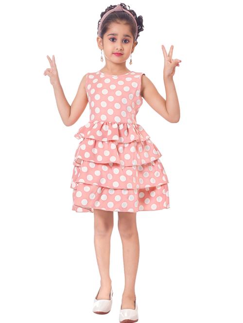 girls round neck sleeveless frock - 20351301 - Very Small Image - 1