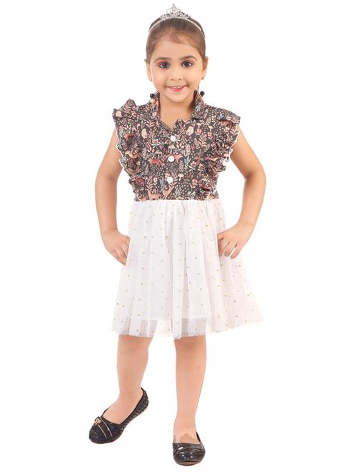 girls round neck sleeveless frock - 20351309 - Very Small Image - 1