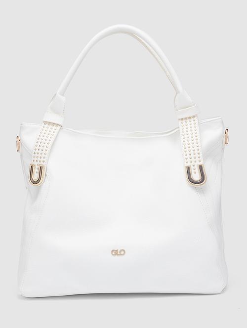 white leatherette (pu) handbag - 20355094 - Very Small Image - 1