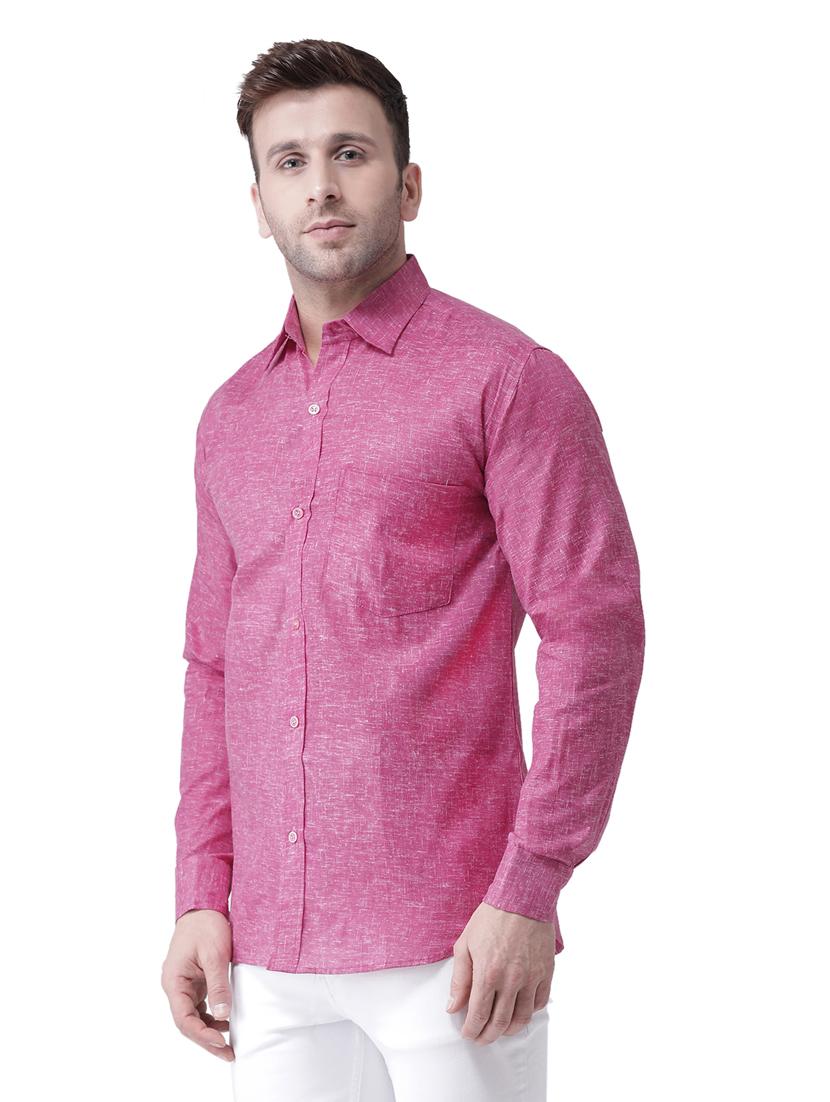 men pack of 2 solid and self designed cotton casual shirt - 20355566 - Zoom Image - 2