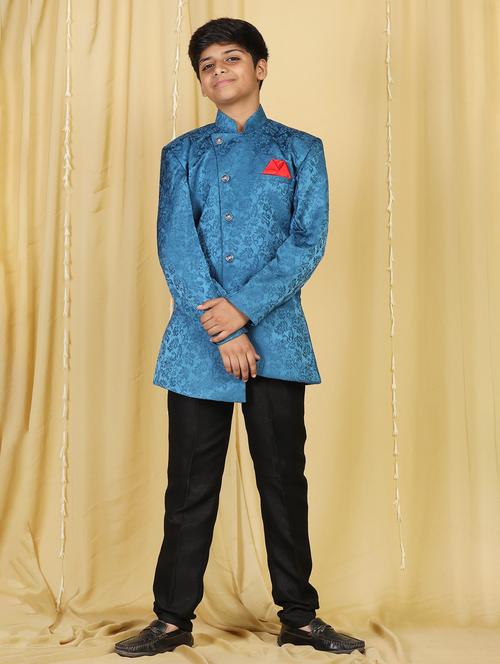 self design sherwani set - 20358981 - Very Small Image - 1