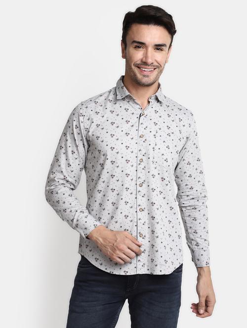 mens printed casual shirt - 20361828 - Very Small Image - 1