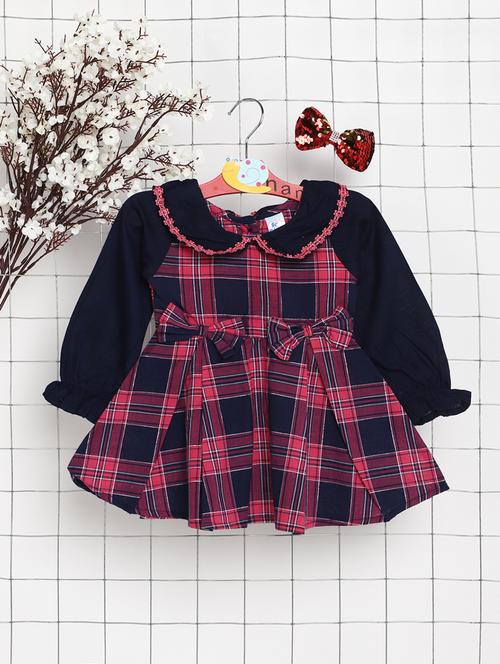 girls peter pan neck bishop sleeve frock - 20362310 - Very Small Image - 1