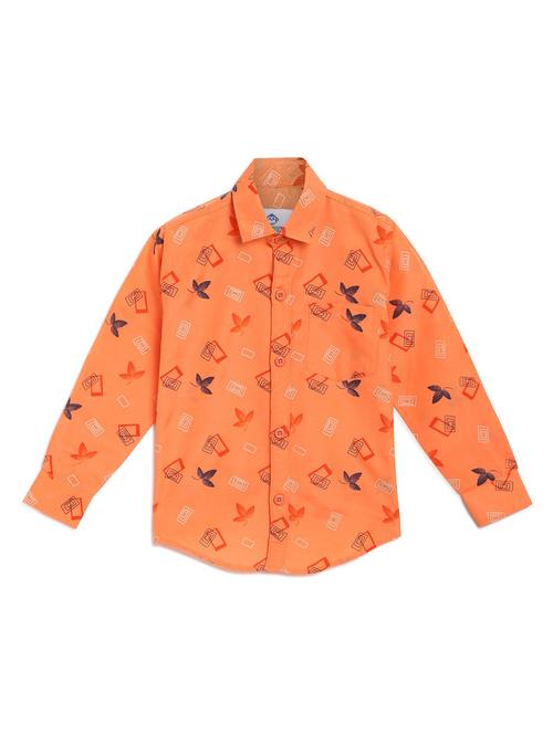 boys multi color printed cotton blend shirt - 20362459 - Very Small Image - 1