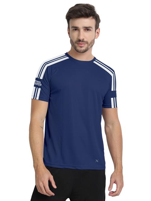 blue striped short sleeve t-shirt - 20367220 - Very Small Image - 1