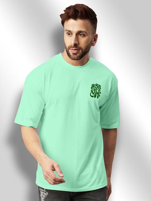 green printed round neck t-shirt - 20368671 - Very Small Image - 1