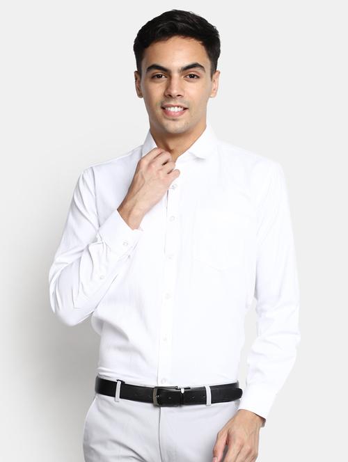 men white cotton formal shirt - 20368792 - Very Small Image - 1