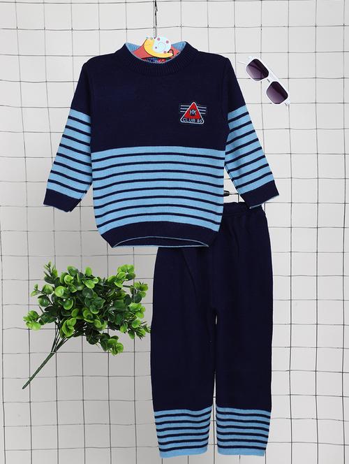 boys round neck striped  full length sets  - 20368926 - Very Small Image - 1