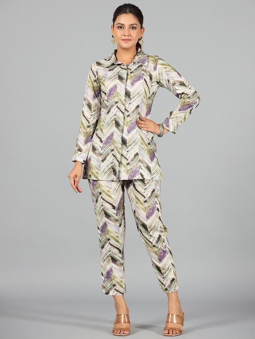 multi colored long sleeve co-ord set - 20369242 - Very Small Image - 1