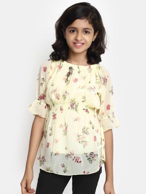 girls crew neck top - 20373282 - Very Small Image - 1