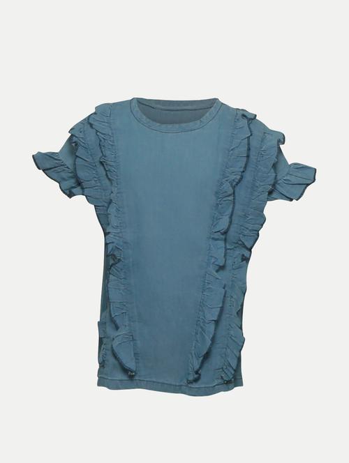 girls round neck top - 20374433 - Very Small Image - 1