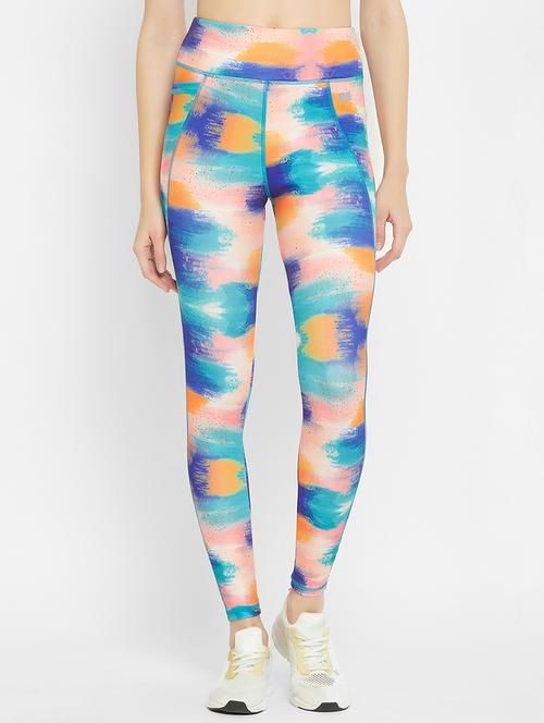 multi colored printed ankle length legging - 20375857 - Very Small Image - 1