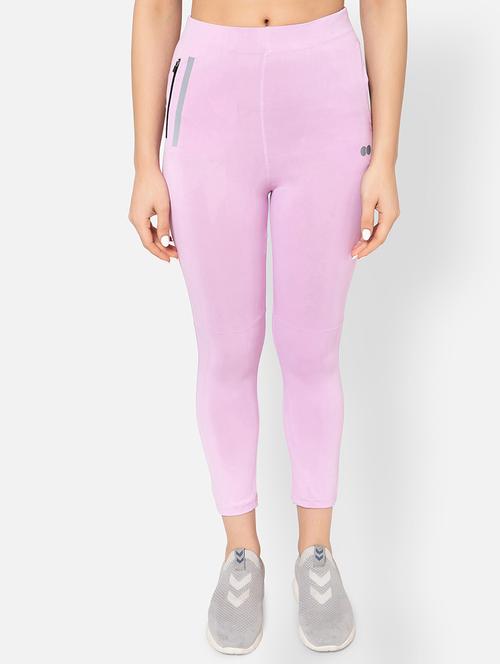 pink solid ankle length legging - 20375909 - Very Small Image - 1