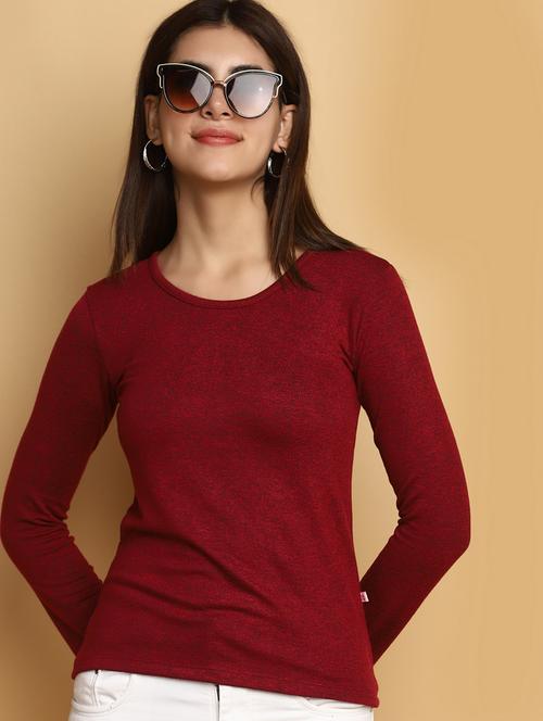 red cotton regular top - 20381271 - Very Small Image - 1