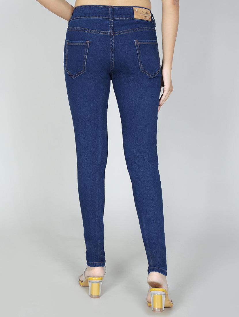 women's plain slim fit jeans - 20381594 - Standard Image - 2