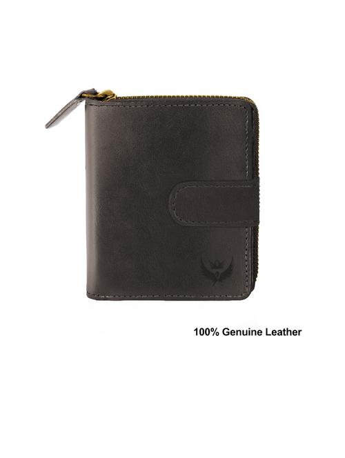 metallic grey genuine leather wallet - 20381891 - Very Small Image - 1